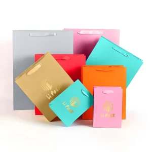 Custom Art Paper Gift Bags Paper Shopping Bag With Logo