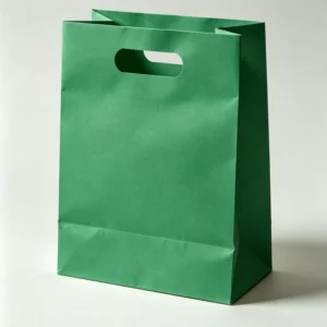 Custom Brown Kraft Paper Food Takeaway Bags with Die-Cut Handles for Bakery Packaging