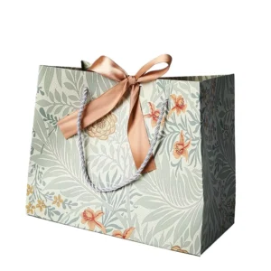 Custom Christmas Gift Bag with Logo, Hard Paper Shopping Bag