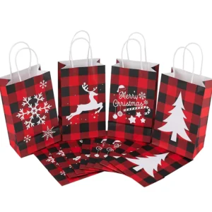 Custom Christmas Gift Packaging Paper Bags