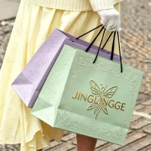 Custom Die-Cut Handle Paper Gift Bag with Logo Printing for Shopping and Gift Wrapping