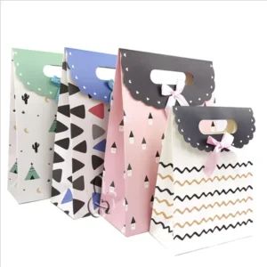 Custom Flip Paper New Year Gift Bag