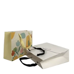Custom Foldable Paper Shopping and Gift Bags for Clothing Packaging with Logo Printing
