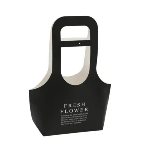 Custom Handled Flower Basket Box Flower Arrangement Bag Floral DIY Material Bouquet Gift Box with Handle