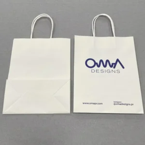 Custom Kraft Paper Gift Bags With Handles, Personalised Paper Shopping Bags For Retail Clothing Store, Custom Print