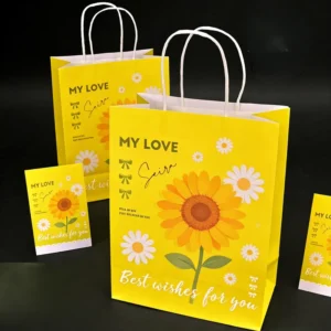 Custom Kraft Paper Gift Bags With Logo