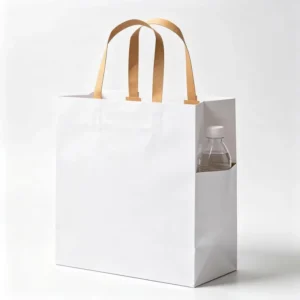 Custom Kraft Paper Gift Bags with Logo, Brown Shopping Packaging