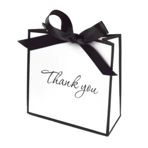 Custom Logo Cardboard Paper Gift Packaging Bag with Handle for Cosmetics