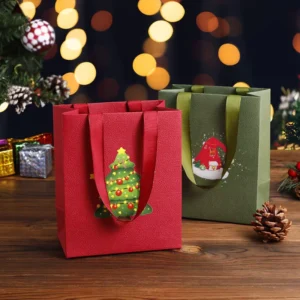 Custom Logo Eco-Friendly Jewelry Gift Paper Bag for Wedding, Birthday, and Christmas