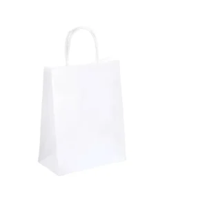 Custom Logo Grease-Resistant Bakery Kraft Paper Bag with Twisted Paper Handles for Pastries and Bread