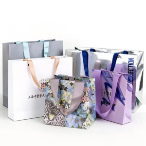 Custom Logo Kraft Paper Garment Boutique Shopping Bag