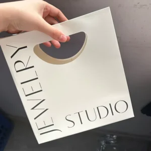 Custom Logo Luxury Biodegradable Jewelry Paper Gift Bags Die Cut Handles for Promotion Supermarket Small Boutique Retail