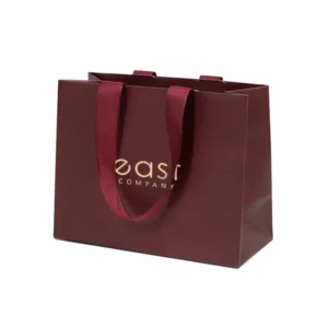 Custom Logo Paper Shopping Bag For Shoes And Clothing Boutique