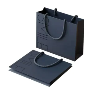Custom Logo Printed Ivory Board Kraft Paper Bag for Clothing, Handbag, and Cosmetics Packaging