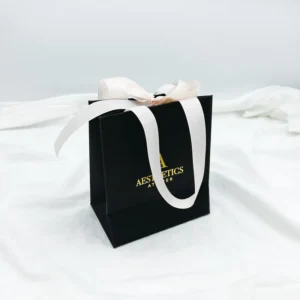 Custom Logo Printed Recyclable Paper Shopping Gift Bags with Handles for Retail Clothing