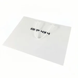 Custom Print White Art Paper Shopping Bag with Rope Handle for Gift Packaging