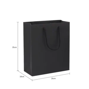 Custom Printed Biodegradable Brown Kraft Paper Gift Shopping Bags with Handles
