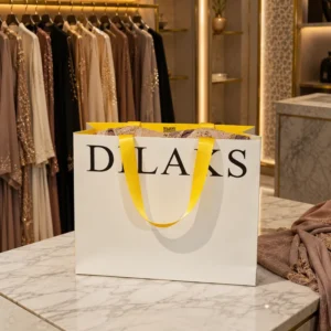 Custom Printed Boutique Retail Shopping Bags With Logo Fashion Packaging