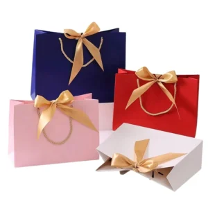 Custom Printed Boutique Shopping Gift Packaging Paper Bag
