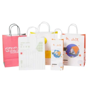 Custom Printed Gift Paper Bag with Business Logo