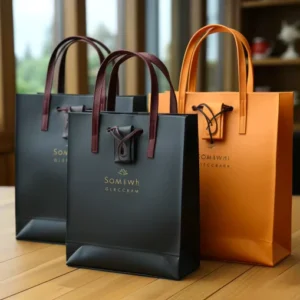 Custom Printed Gift Shopping Paper Bag With Your Own Logo