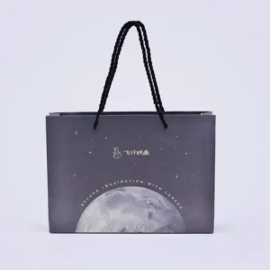 Custom Printed Kraft Paper Gift Bags with Handles for Clothing Packaging, Exhibitions, and Crafts