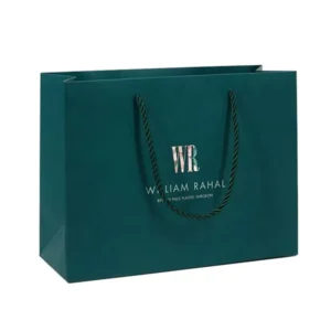 Custom Printed Logo Clothing Retail Gift Shopping Paper Bag With Handle