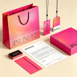 Custom Printed Logo Embossed Laminated Reusable Paper Gift Bags with Die-Cut Handles