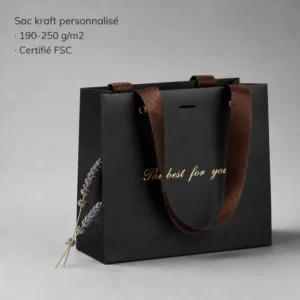 Custom Printed Paper Gift Bags with Handles for Boutique Retail Business