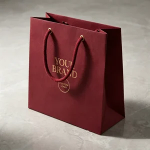 Custom Printed Paper Shopping Gift Bags with Handles