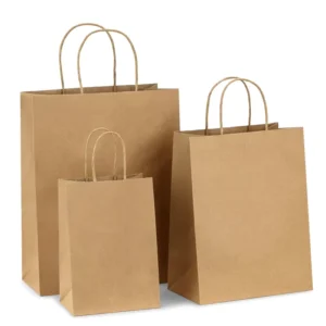 Custom Printed Small Kraft Gift Paper Bags