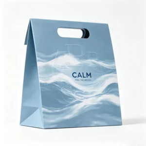 Custom Recyclable Black Coated Paper Aqueous Coated Luxury Shanghai Gift Bag Twisted Rope Handle Digital Printing Embossing Gold
