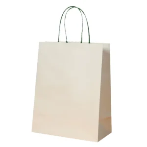 Custom Recycled Brown-Handle Kraft Paper Bags with Logo for Food Takeaway, Shopping, Gifts, and Crafts