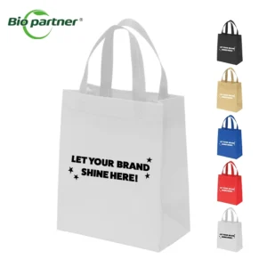 Custom Recycled Non Woven Fabric Carry Laminated Supermarket Grocery Shopping PP Nonwoven Bag Takeout Food Packaging