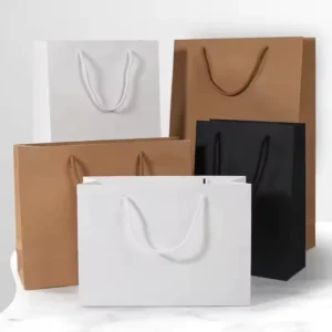 Custom Retail Gift Paper Bags for Clothing Packaging