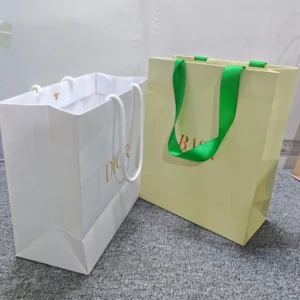Custom Size Thank You Paper Jewelry Gift Bag Shopping Bag Custom logo