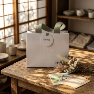 Customizable High end Soft Cotton Handle Art Paper Gift Tote Bag