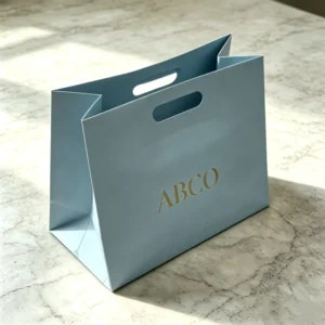 Customizable Recycled Cardboard Paper Tote Bag for Food, Clothing, and Gift Packaging