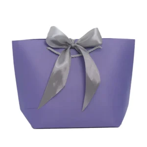 Customized Bow-Shaped Gift Paper Bag for Carrying Items