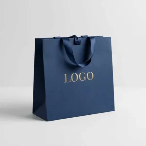 Customized Embossed Disposable Retail Clothing Gift Packaging Paper Bag