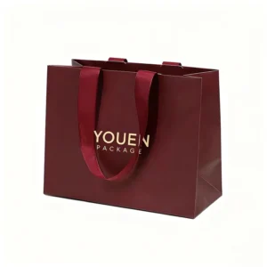 Customized Recyclable Luxury Art Paper Gift Bags Twisted Handle CMYK Printing Personalized Logo Promotion