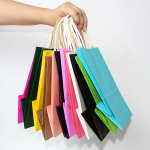 DIY Multifunction Festival Gift Bag, Kraft Paper, Handles