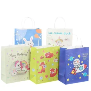 Direct Factory Custom Paper Shopping Gift Bag with Logo and Handle
