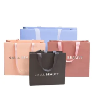 Disposable Recycle Paper Bag With Handle Customized Design Gift Paper Bag Paper Bag With Logo