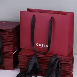 Durable Eco Friendly Custom Printed Logo Luxury Gift Paper Bags for Clothing Retail Boutique Shopping Your Own Logo