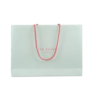 Eco Friendly 300gsm Thick Paper Gift Bag Custom Printed Long Cotton Rope Handle Luxury Shopping Paper Tote Bag