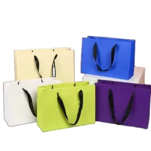 Eco-Friendly Custom Logo Printed Paper Bag for Clothing, Gifts, and Cosmetics