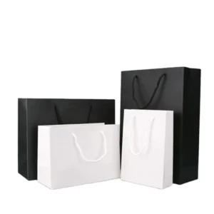 Eco-Friendly Paper Bag with Sturdy Handle for Takeaway Food and Retail