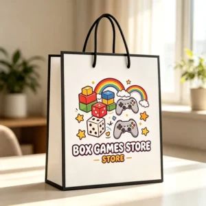 Eco-Friendly Recyclable Custom Printed Matte White Paper Gift Bag with Cotton Rope Handle for Shopping