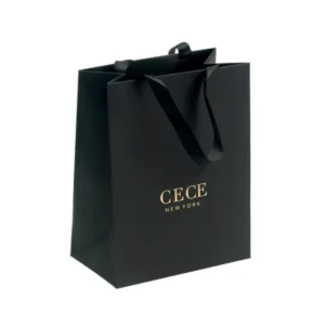 Eco Friendly Specialty Paper Jewelry Gift Bag Rectangle with Custom Logo Twisted Handles Biodegradable Recyclable